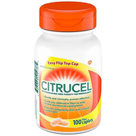 Citrucel Methylcellulose Fiber Caplets 100 Count